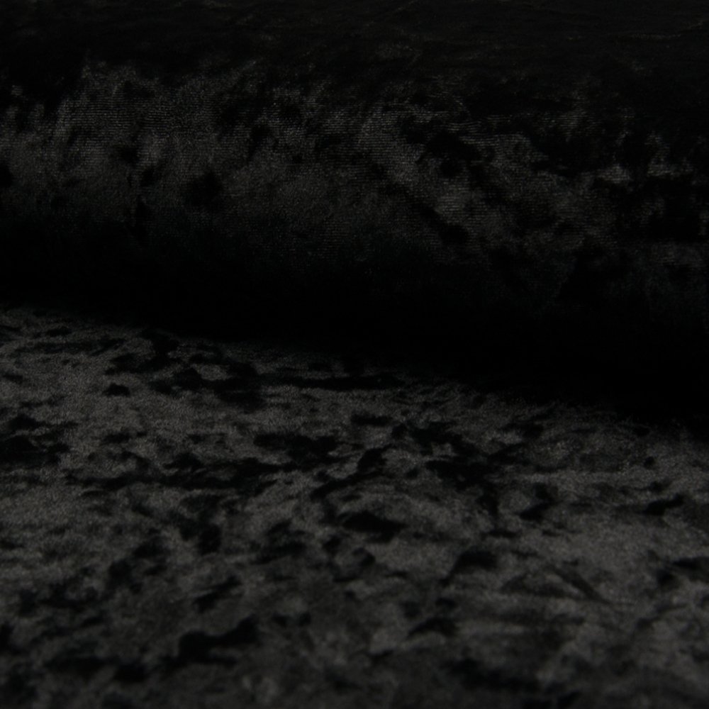 Tissu Velours Jersey Noir