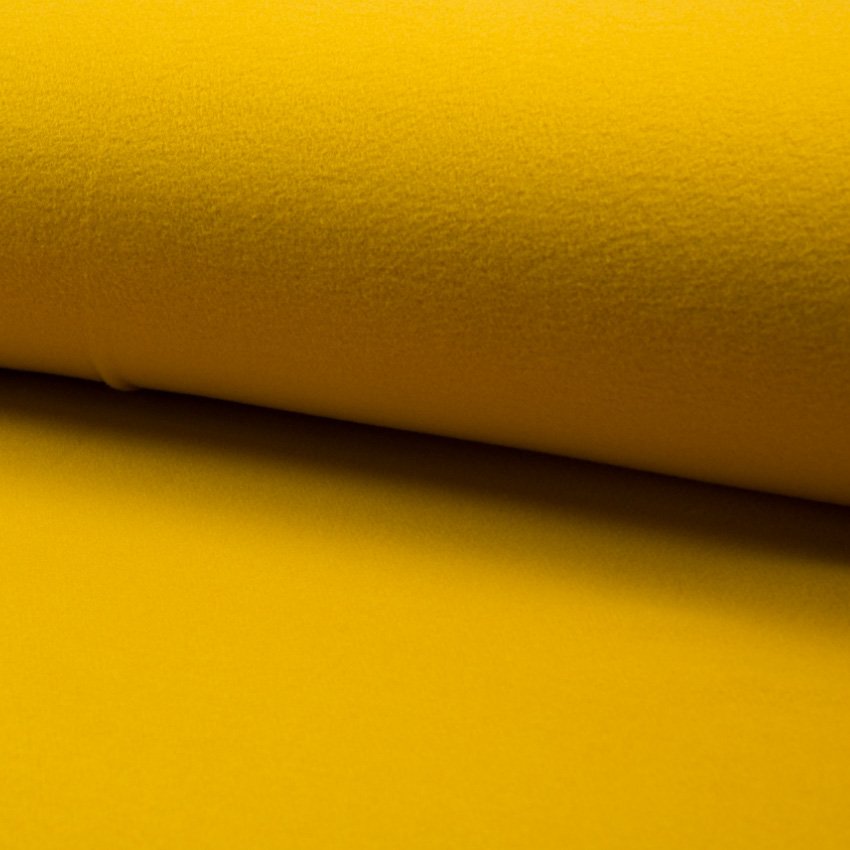 Tissu Drap de manteau Jaune Moutarde