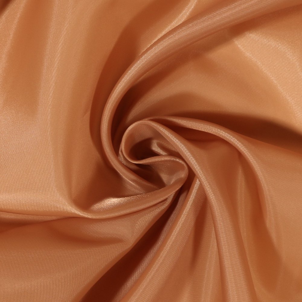 Tissu Doublure Uni Polyester Marron noisette