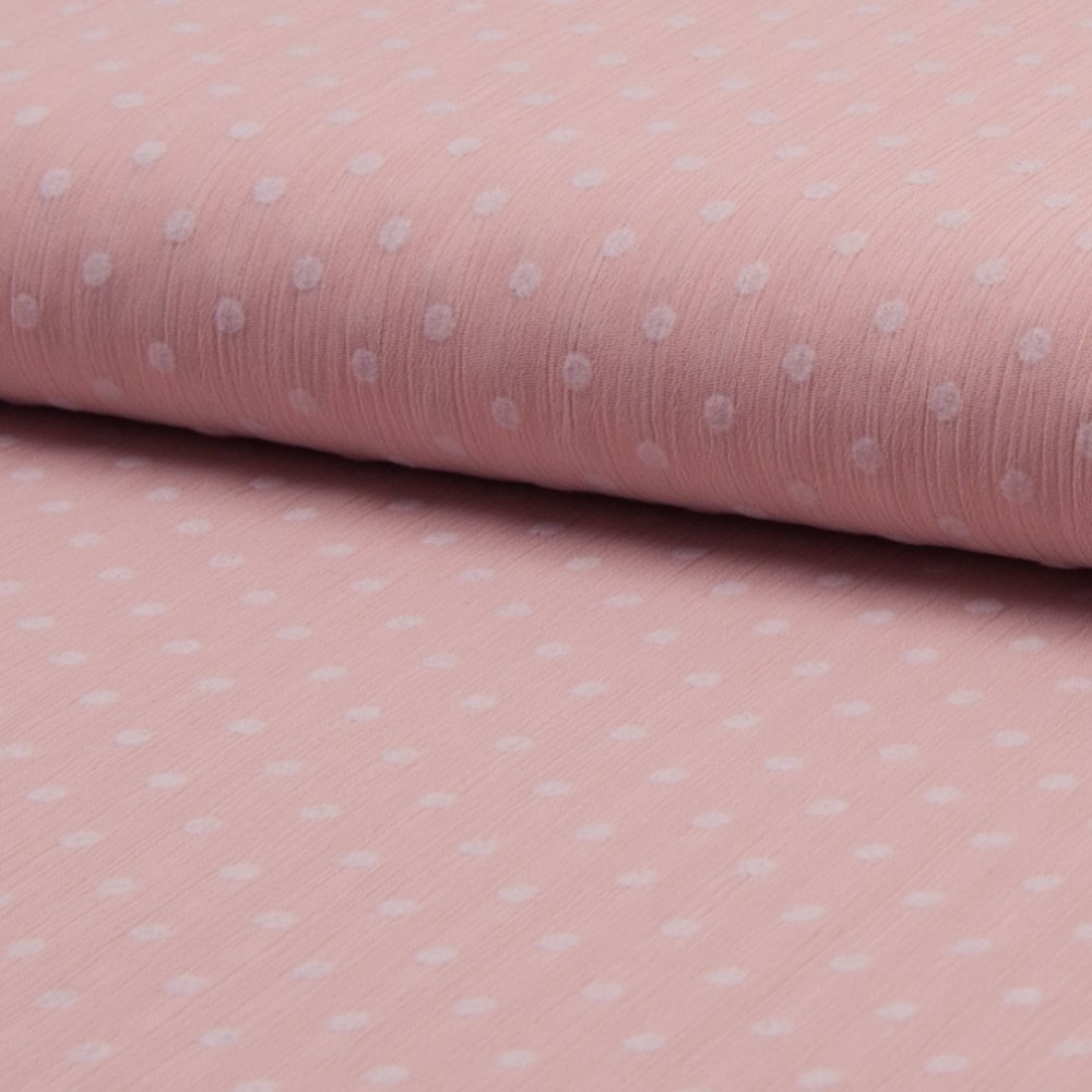 Tissu Voile plumetis Rose pâle