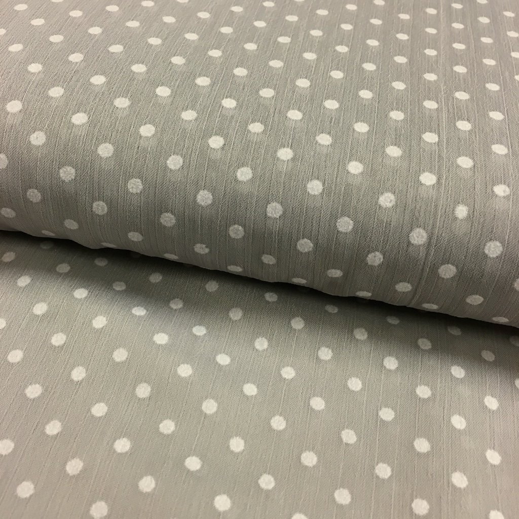 Tissu Voile plumetis Taupe