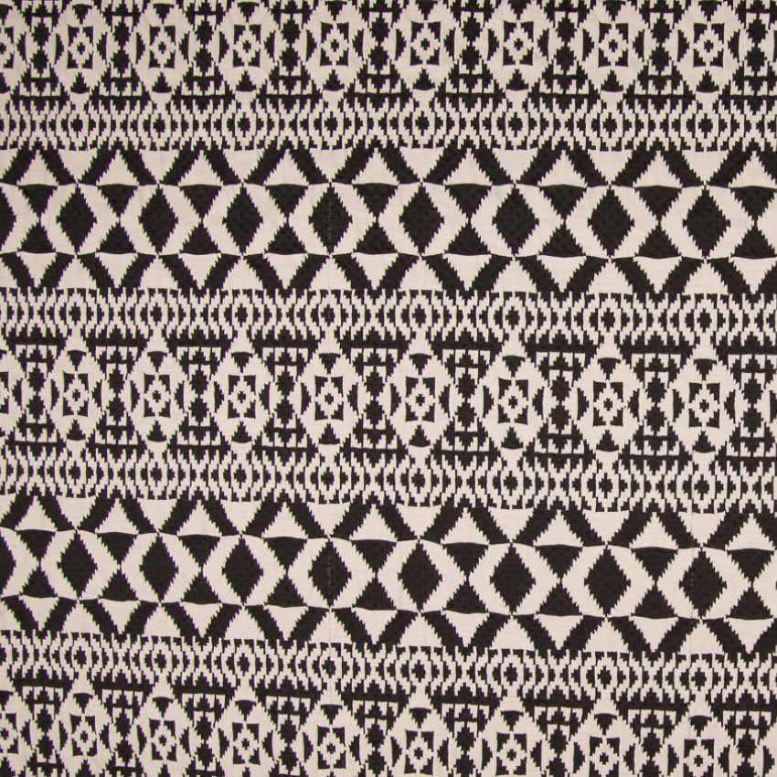 Tissu Jersey Jacquard Lidia Black & White