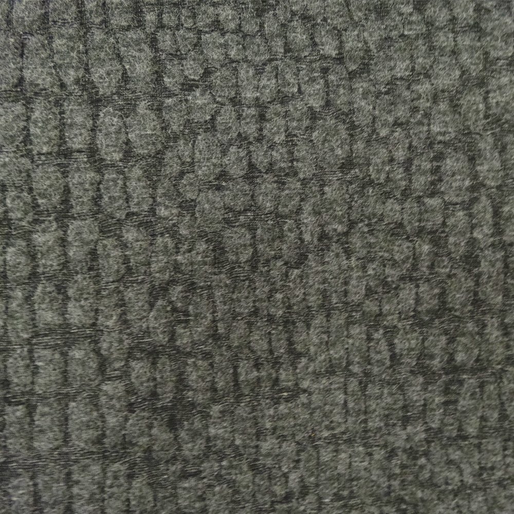Tissu Jacquard bubble Gris anthracite