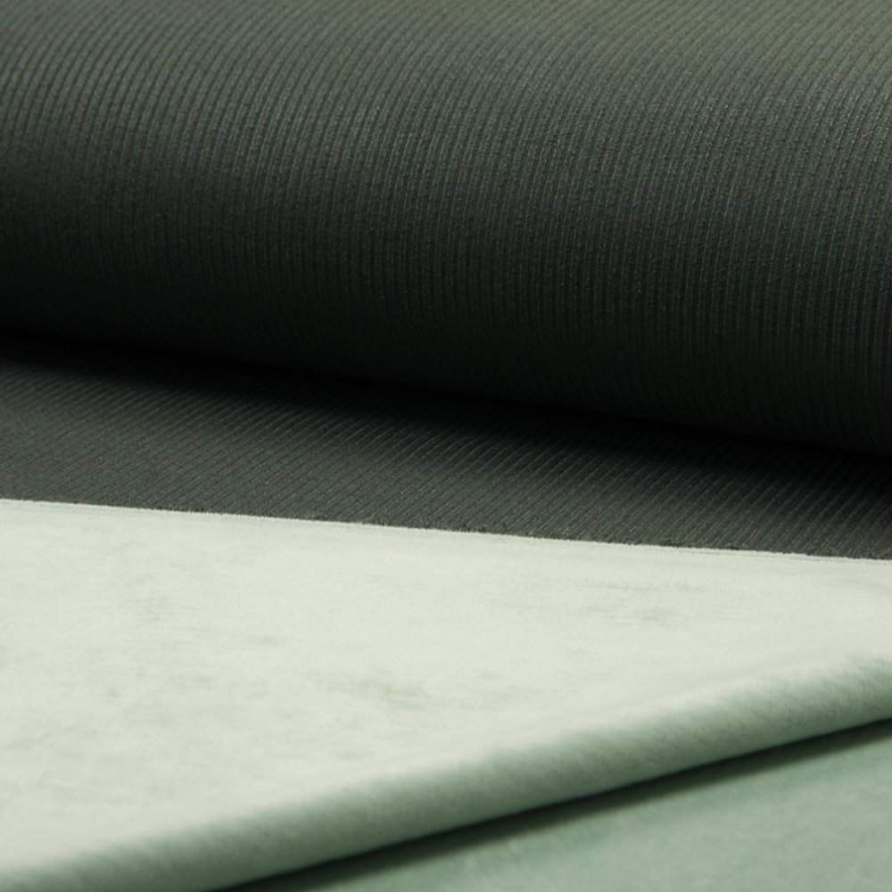 Tissu Jersey Cotelé Kaki