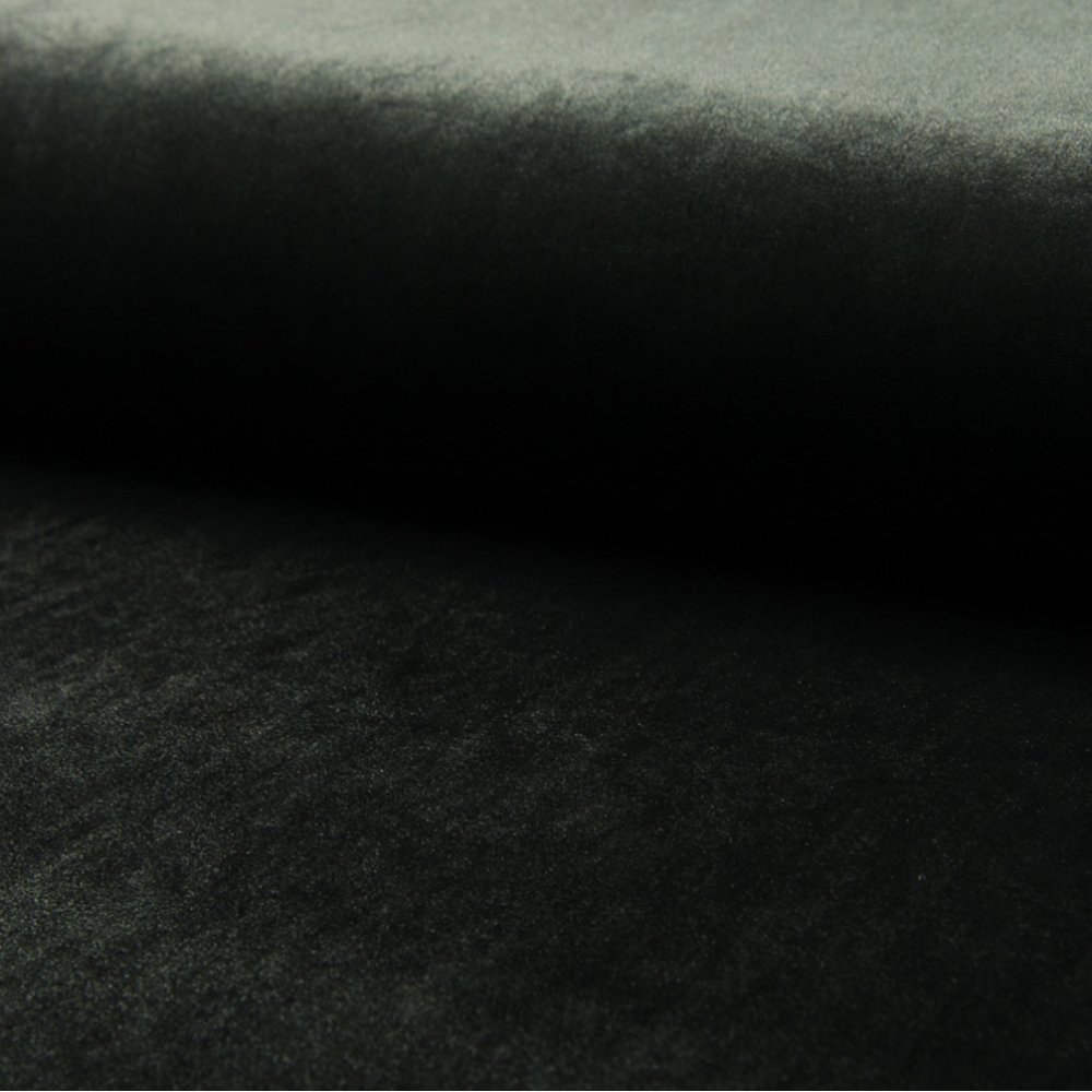 Tissu Panne de velours d'habillement Mode Gris anthracite