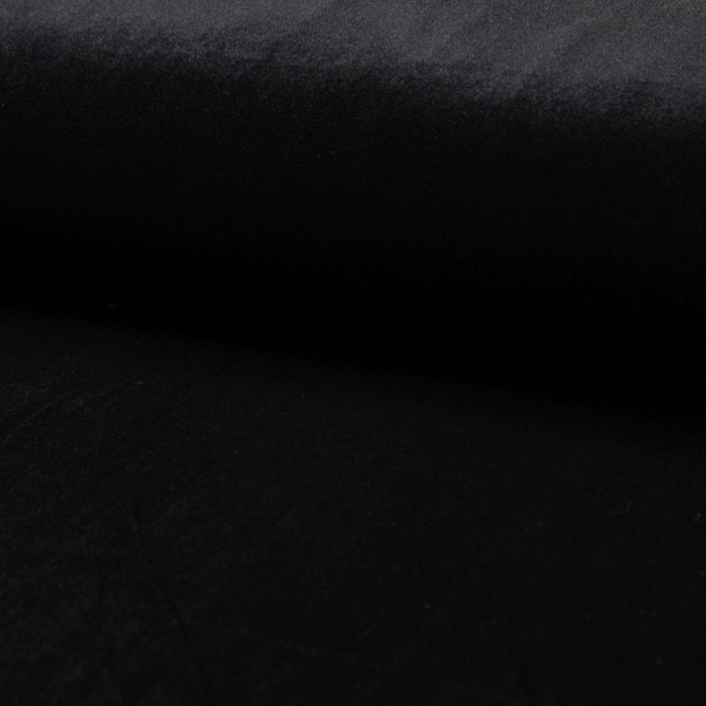 Tissu Panne de velours d'habillement Mode Noir