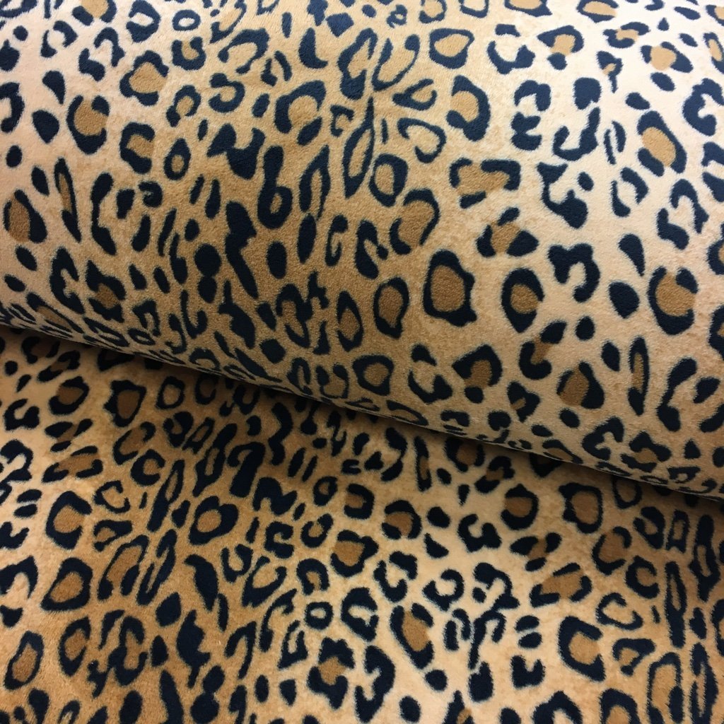 Tissu Doudou Léopard
