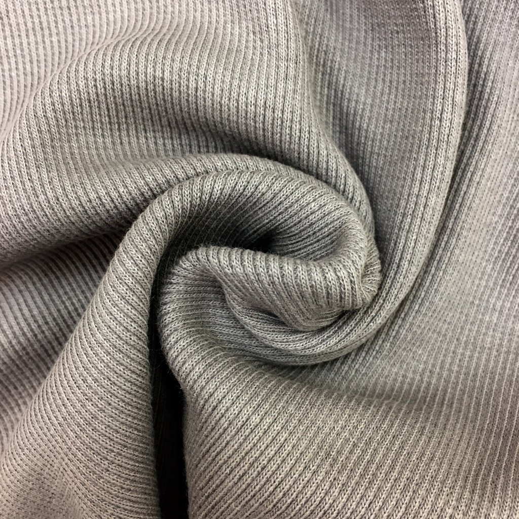 Tissu Bord côte Taupe