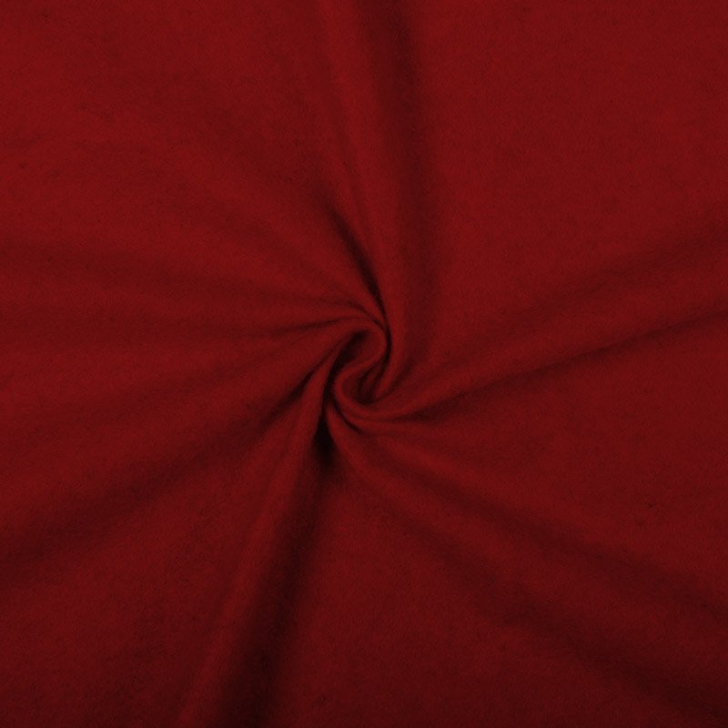 Tissu Feutrine Rouge foncé