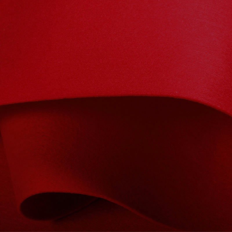 Tissu Feutrine Epaisse 3mm Rouge
