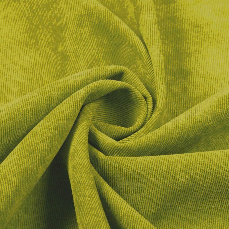 Tissu velours côtelé Vert pomme