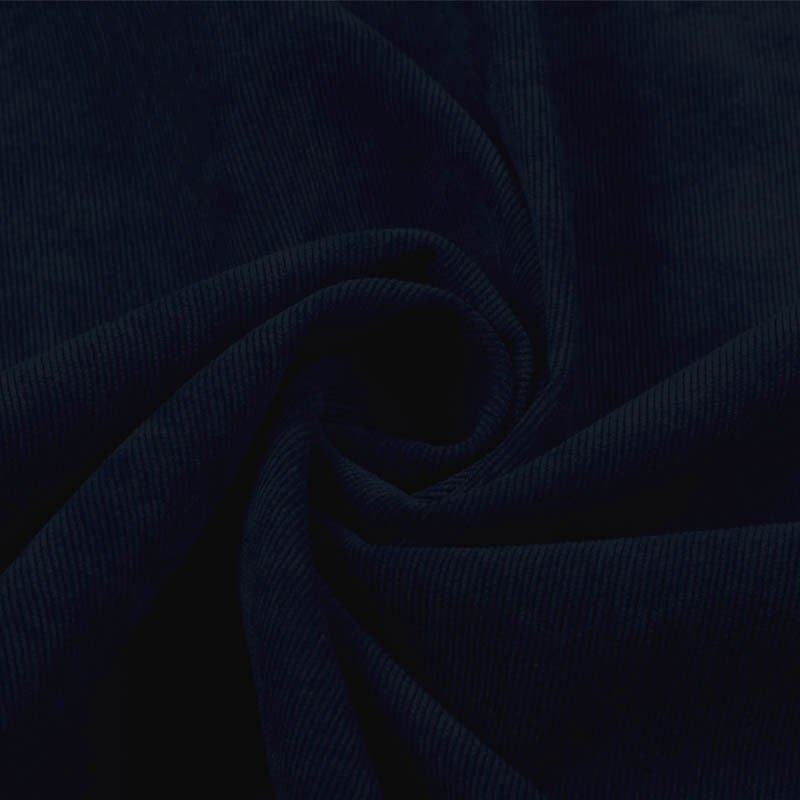 Tissu velours côtelé Bleu Marine