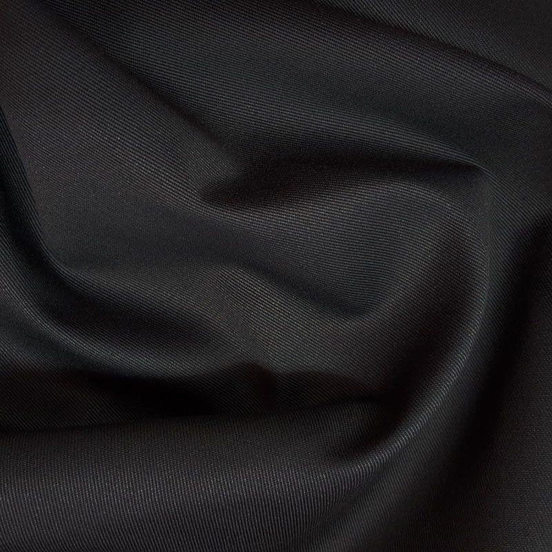 Tissu Coton sergé Noir