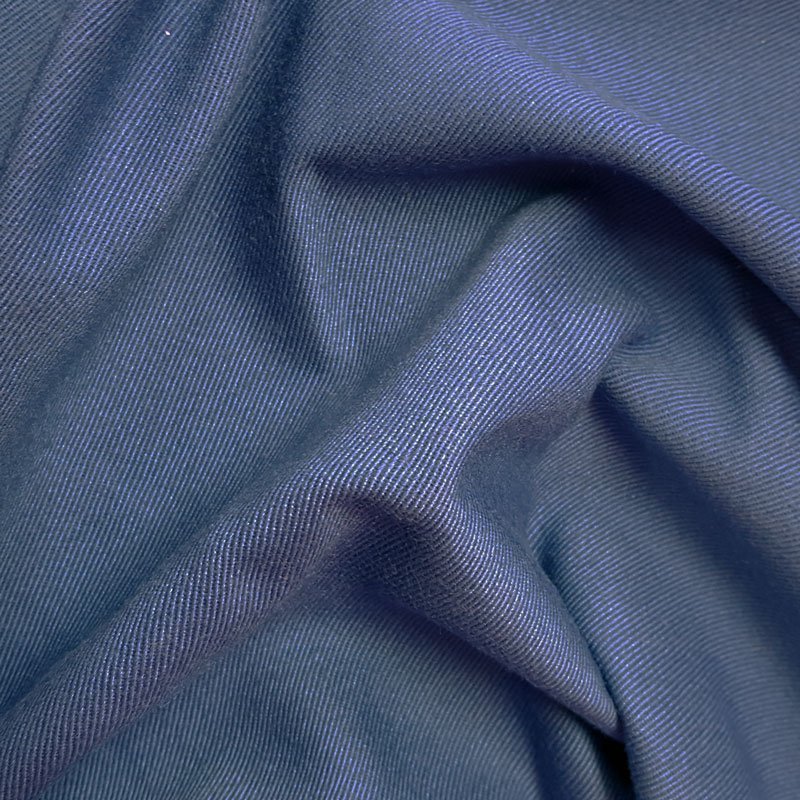 Tissu Coton sergé Bleu cobalt