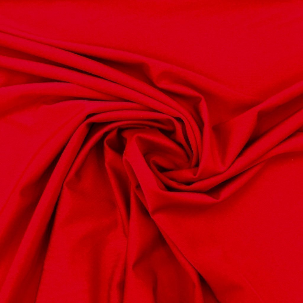 Tissu Lycra brillant Rouge