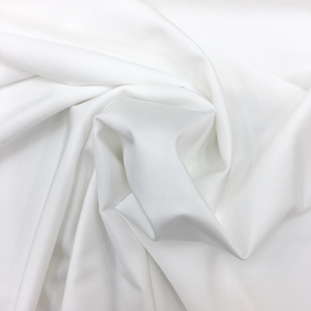 Tissu Lycra brillant Blanc