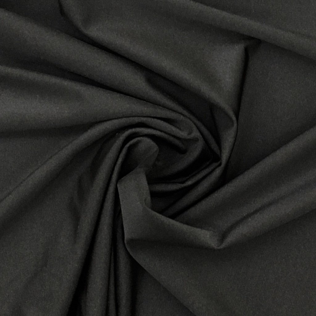 Tissu Lycra brillant Noir