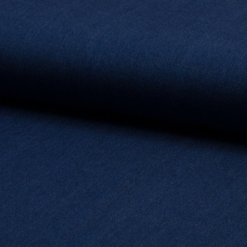 Tissu Chambray Léger Coton Bleu marine