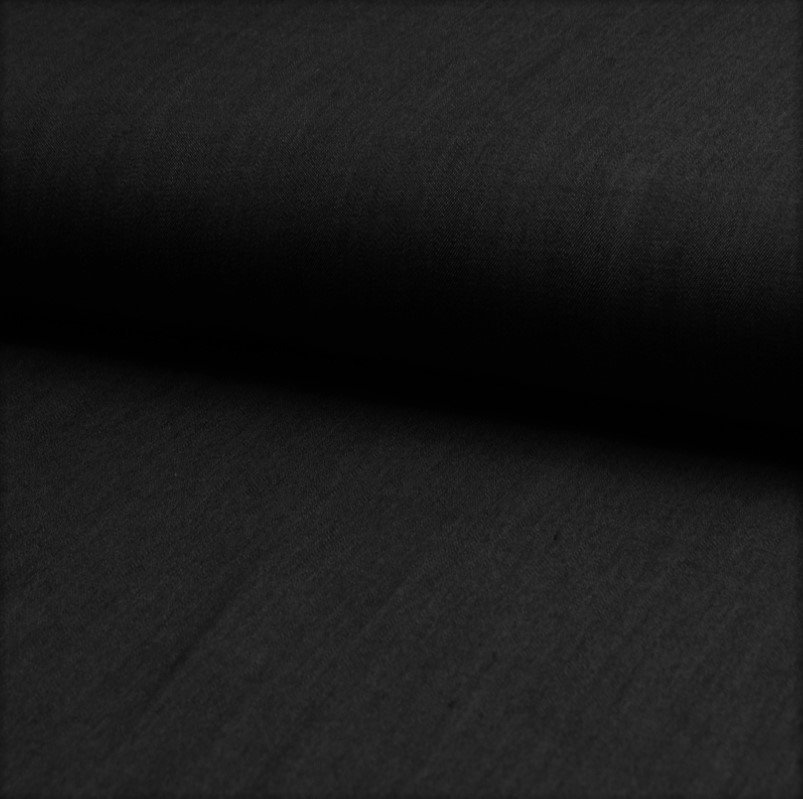 Tissu Chambray Ultra Léger Coton Noir