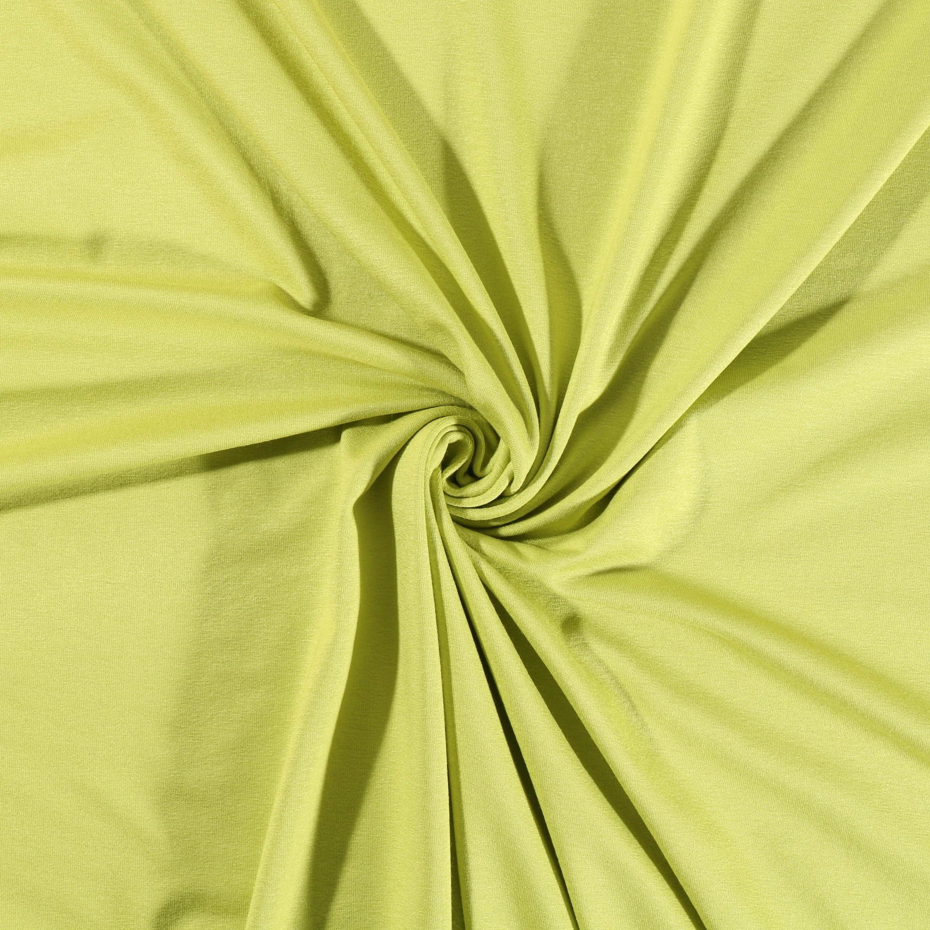 Tissu Jersey Viscose uni Vert chartreuse