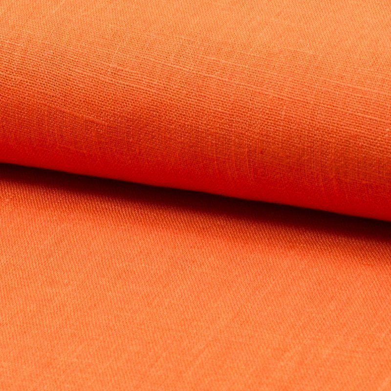 Tissu Lin Orange
