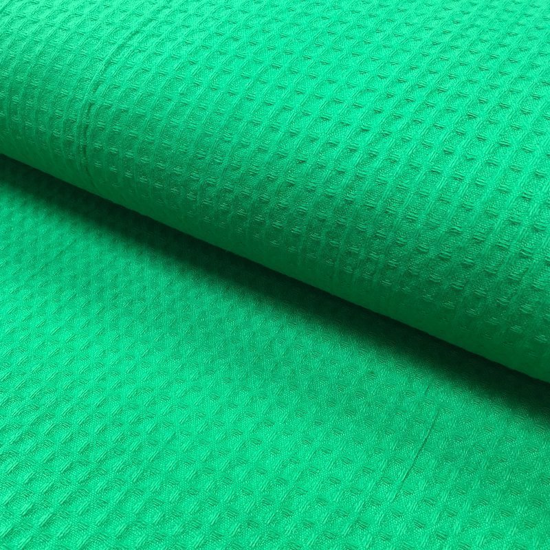 Tissu Nid d'abeille Vert golf