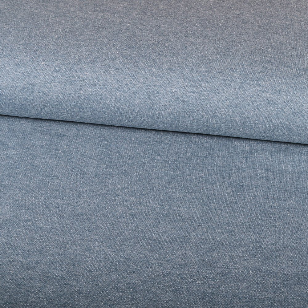 Tissu Jersey Coton tout doux Bleuet pastel