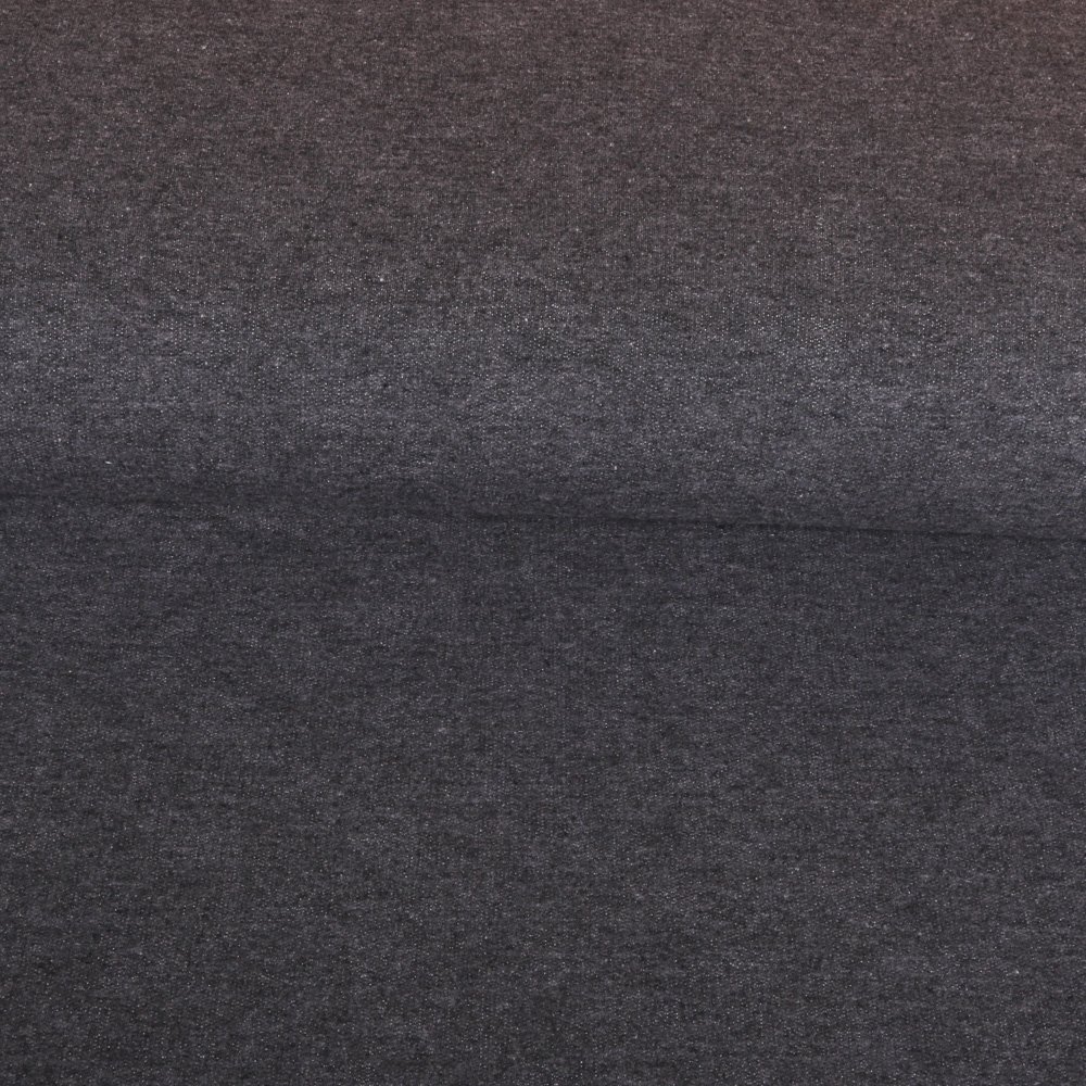 Tissu Jersey Coton tout doux Anthracite