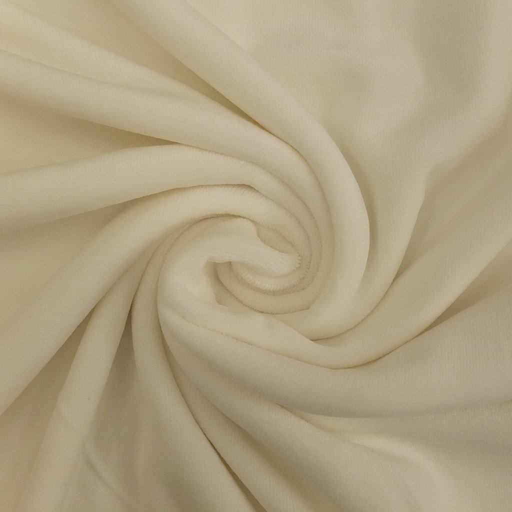 Tissu Jersey Velours tout doux Blanc cassé