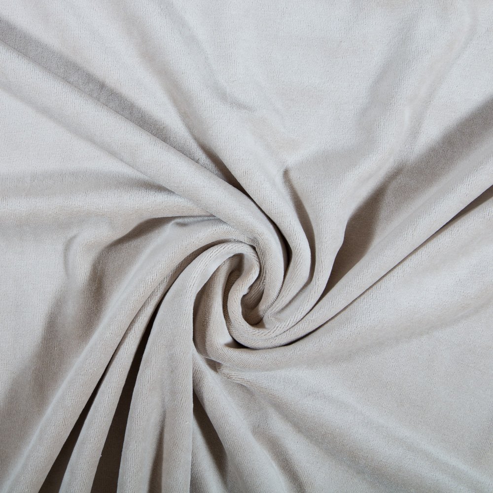 Tissu Jersey Velours tout doux Beige sable
