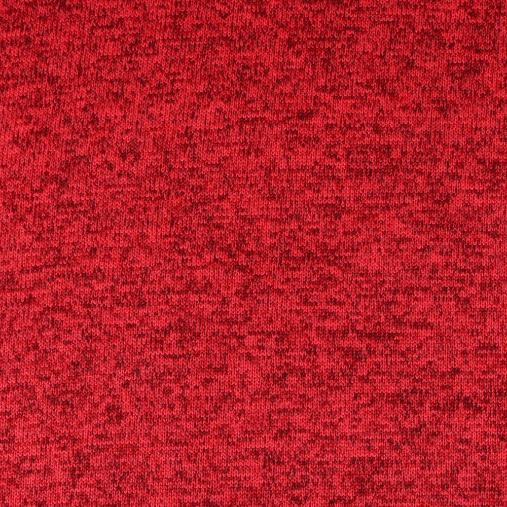 Tissu Maille Jacquard Mélangé Rouge
