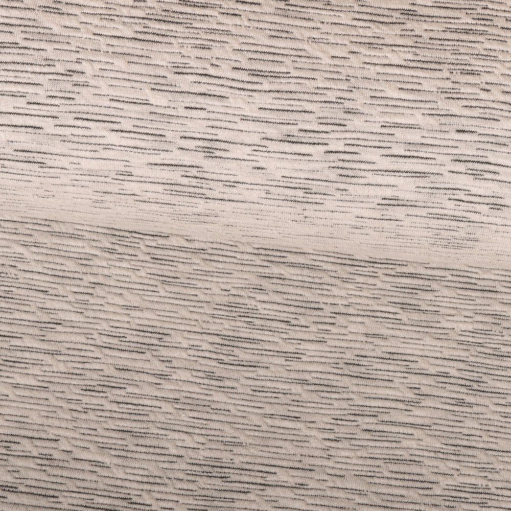 Tissu Jersey Jacquard Nuance de blanc