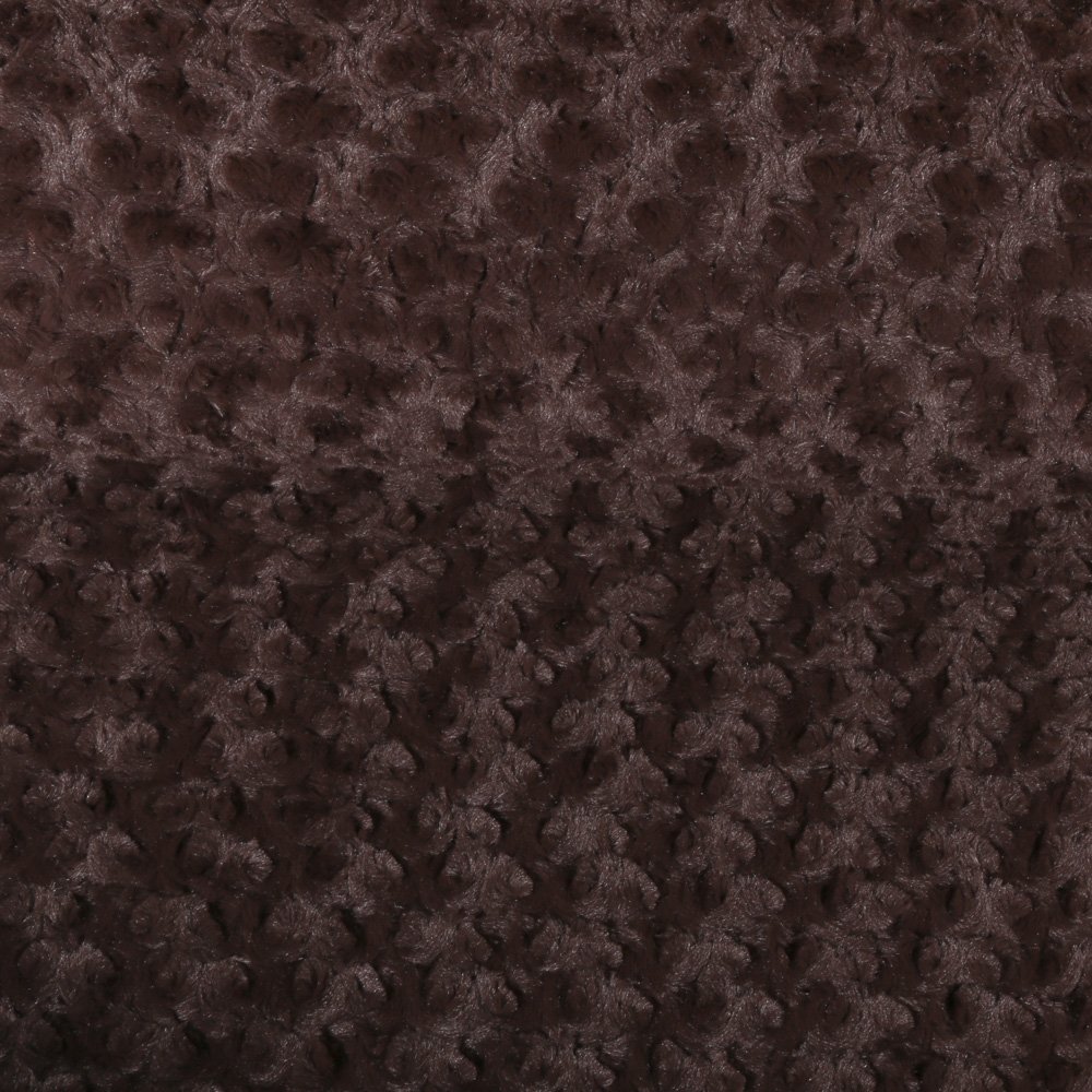 Tissu Fausse fourrure Boucles sur fond Marron