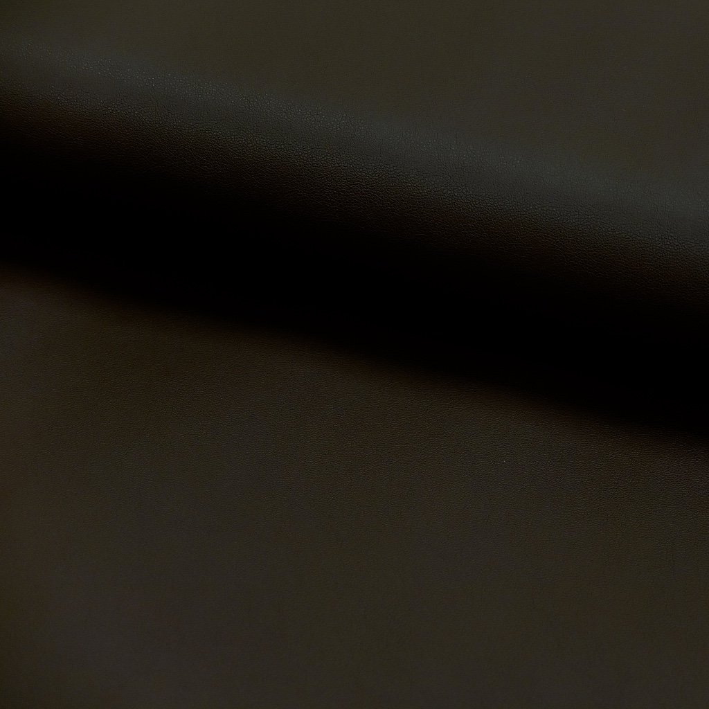 Tissu Simili cuir souple Marron chocolat