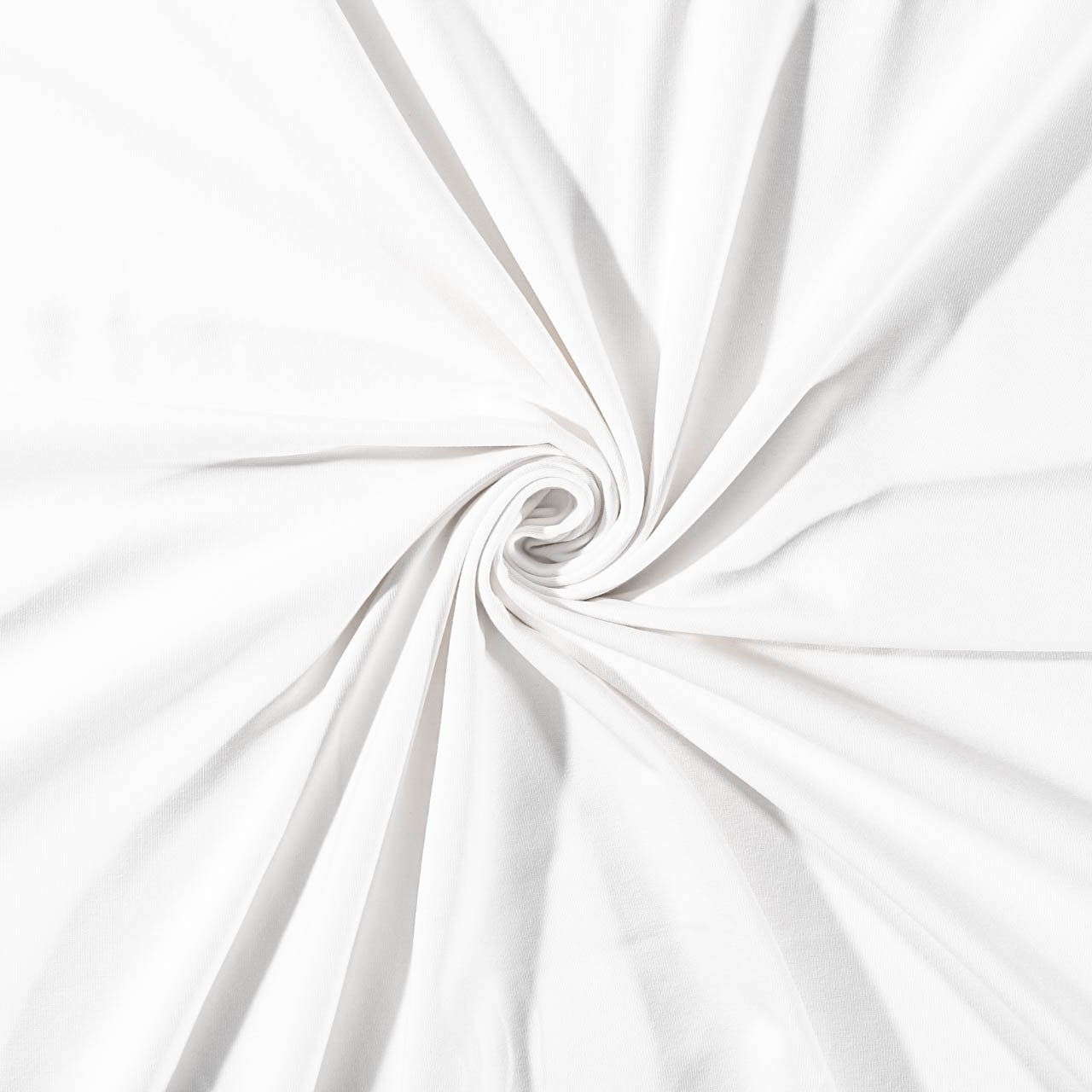 Tissu Jersey Coton uni Blanc