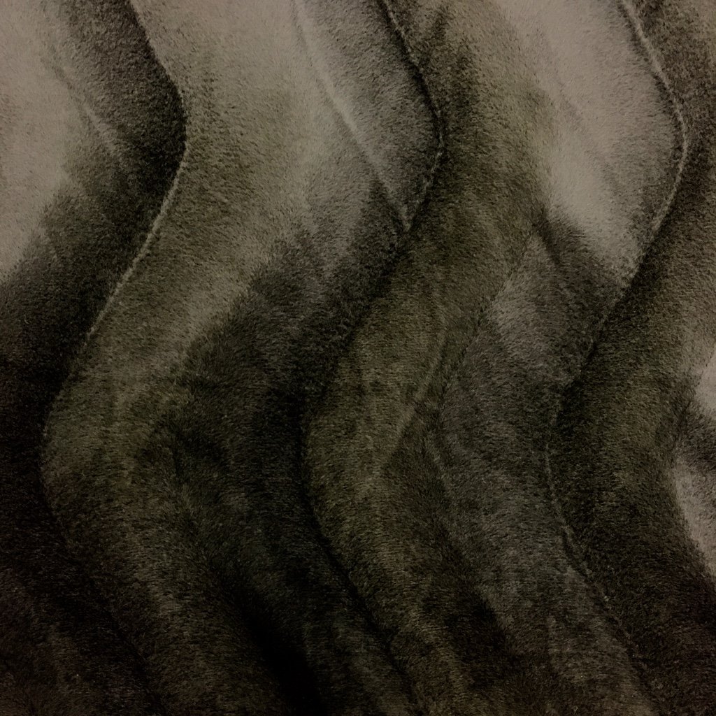 Tissu Velours Peau de bête Ours Brun