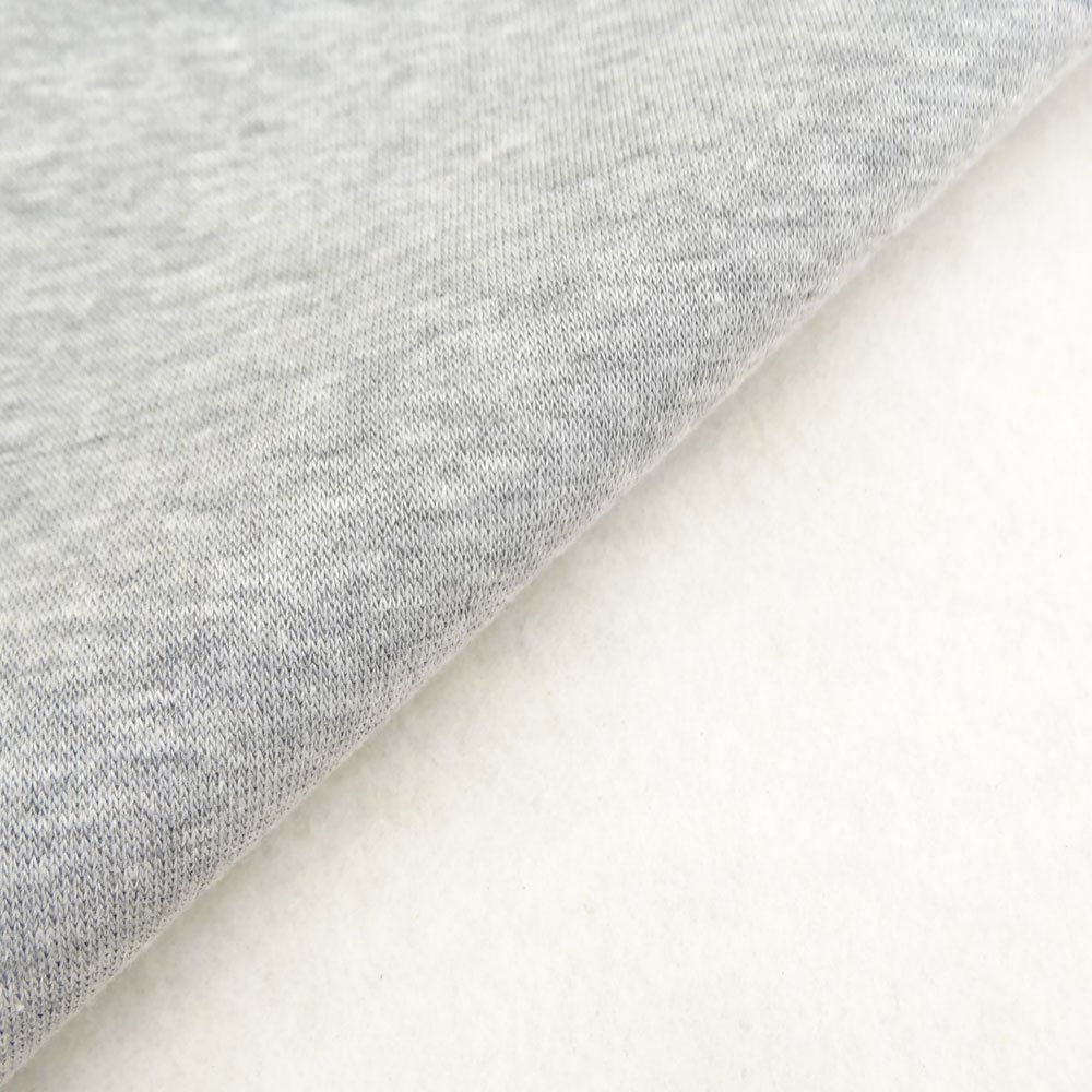 Tissu Molleton Sweat uni Gris chiné