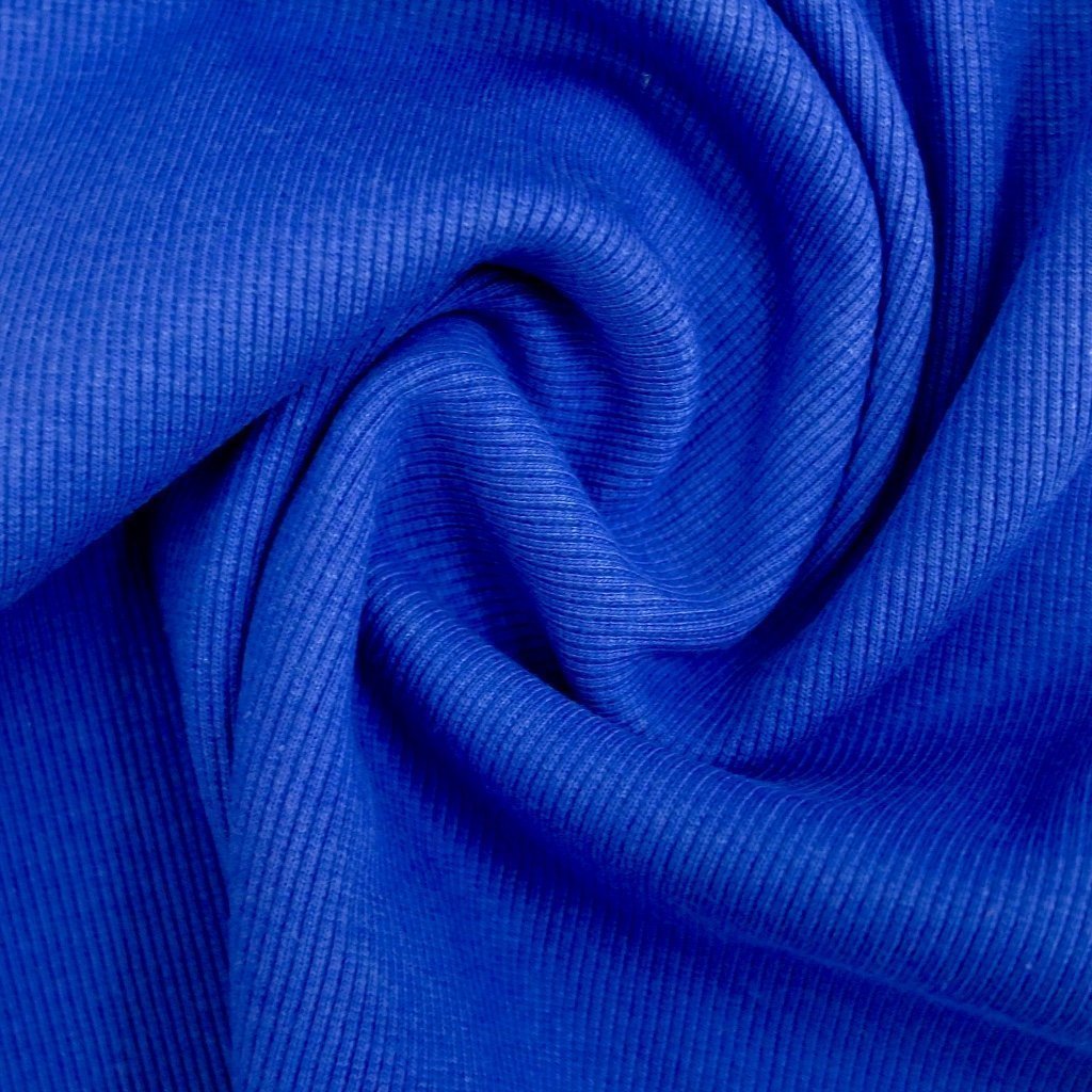 Tissu Bord côte Bleu roi