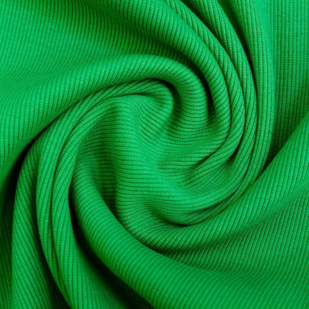 Tissu Bord côte Vert gazon