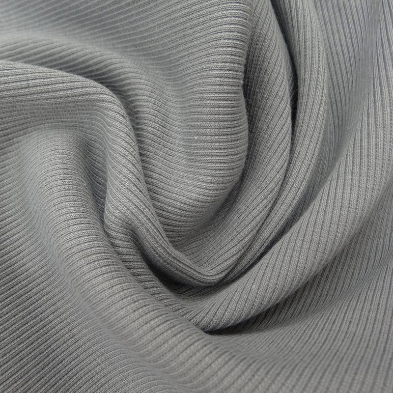 Tissu Bord côte Gris