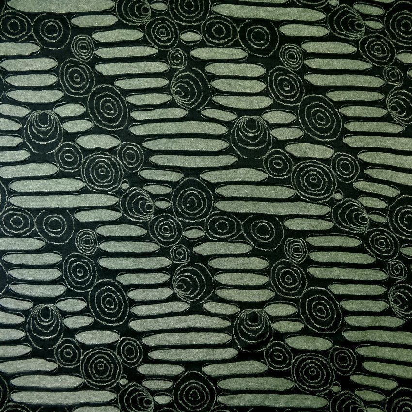 Tissu Jersey Lycra avec ovales en relief
