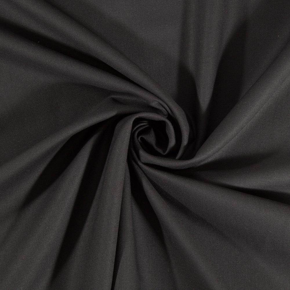 Tissu Coton uni Gris foncé