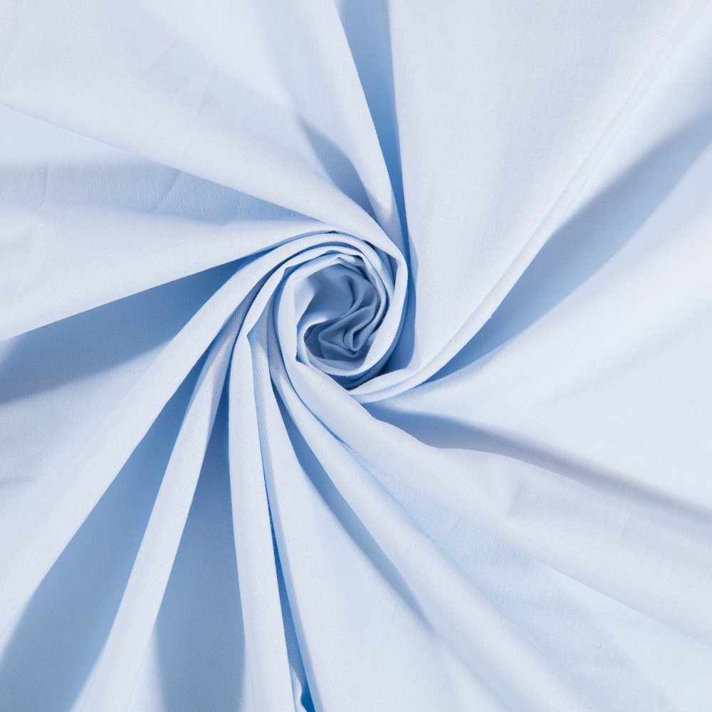 Tissu Coton uni Bleu clair
