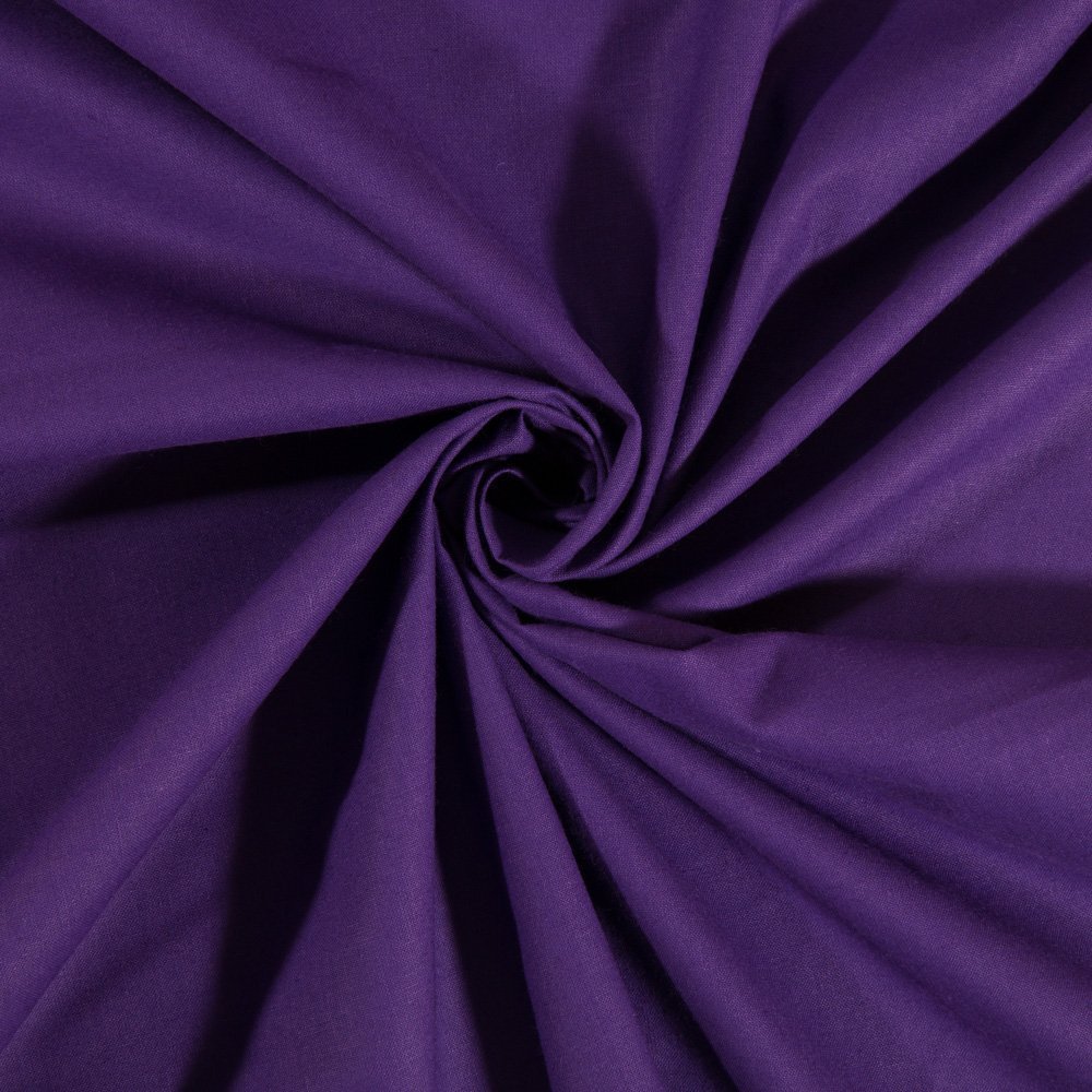 Tissu Coton uni Violet foncé
