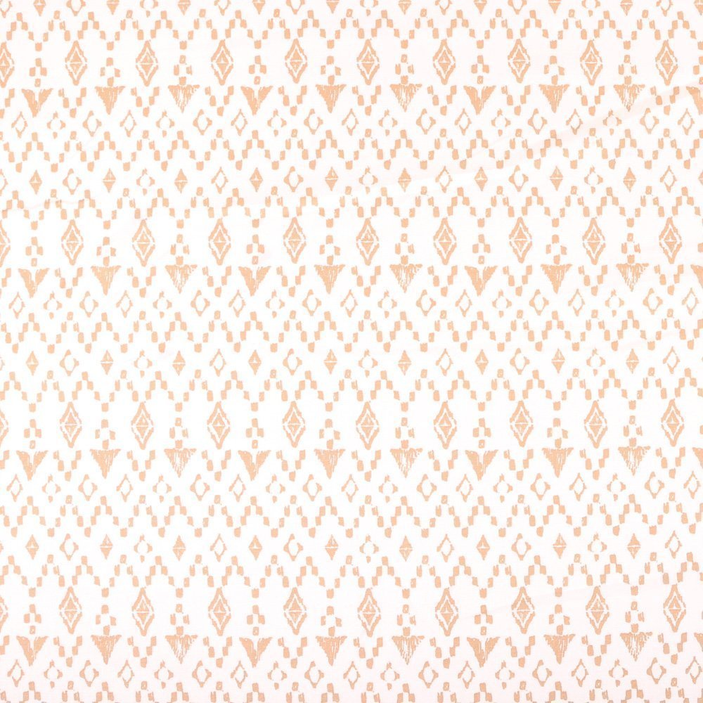 Tissu Coton Imprimé Arty Motifs Aztèques Camel