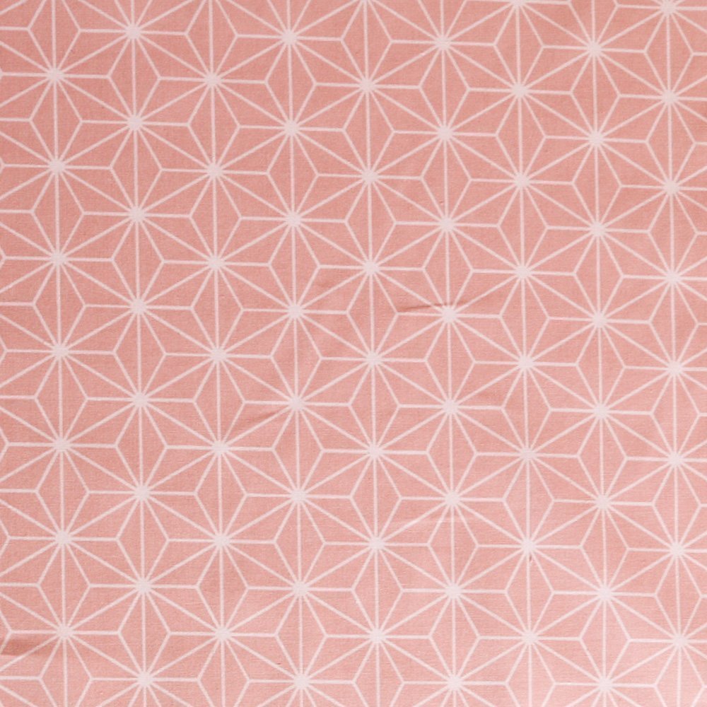 Tissu Coton Imprimé Arty Casual Rose