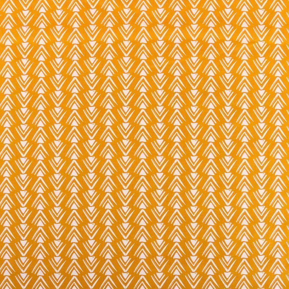 Tissu Coton Imprimé Arty Chelbi Ocre