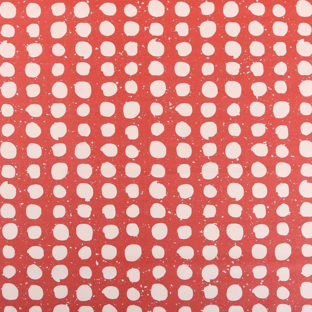 Tissu Coton Imprimé Arty Ségou Blanc cassé / Terra