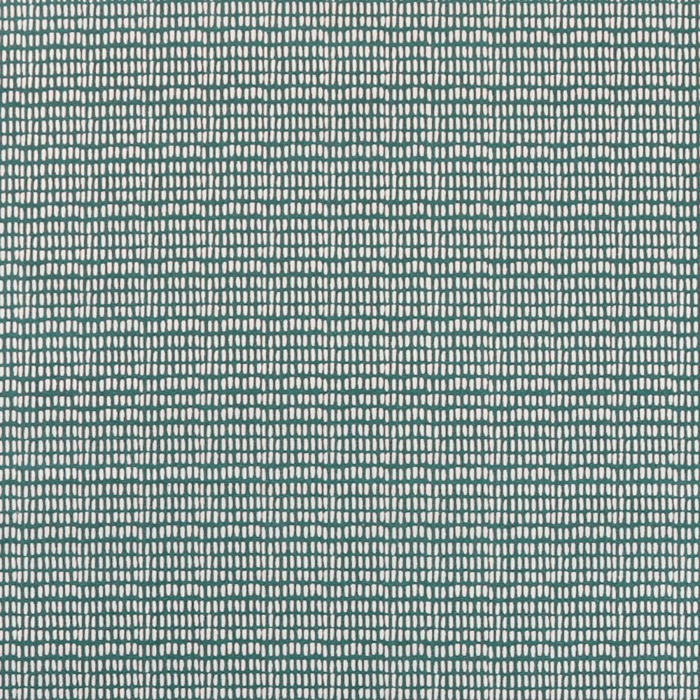 Tissu Coton Imprimé Arty Motifs géométriques Blancs sur fond Vert Sapin