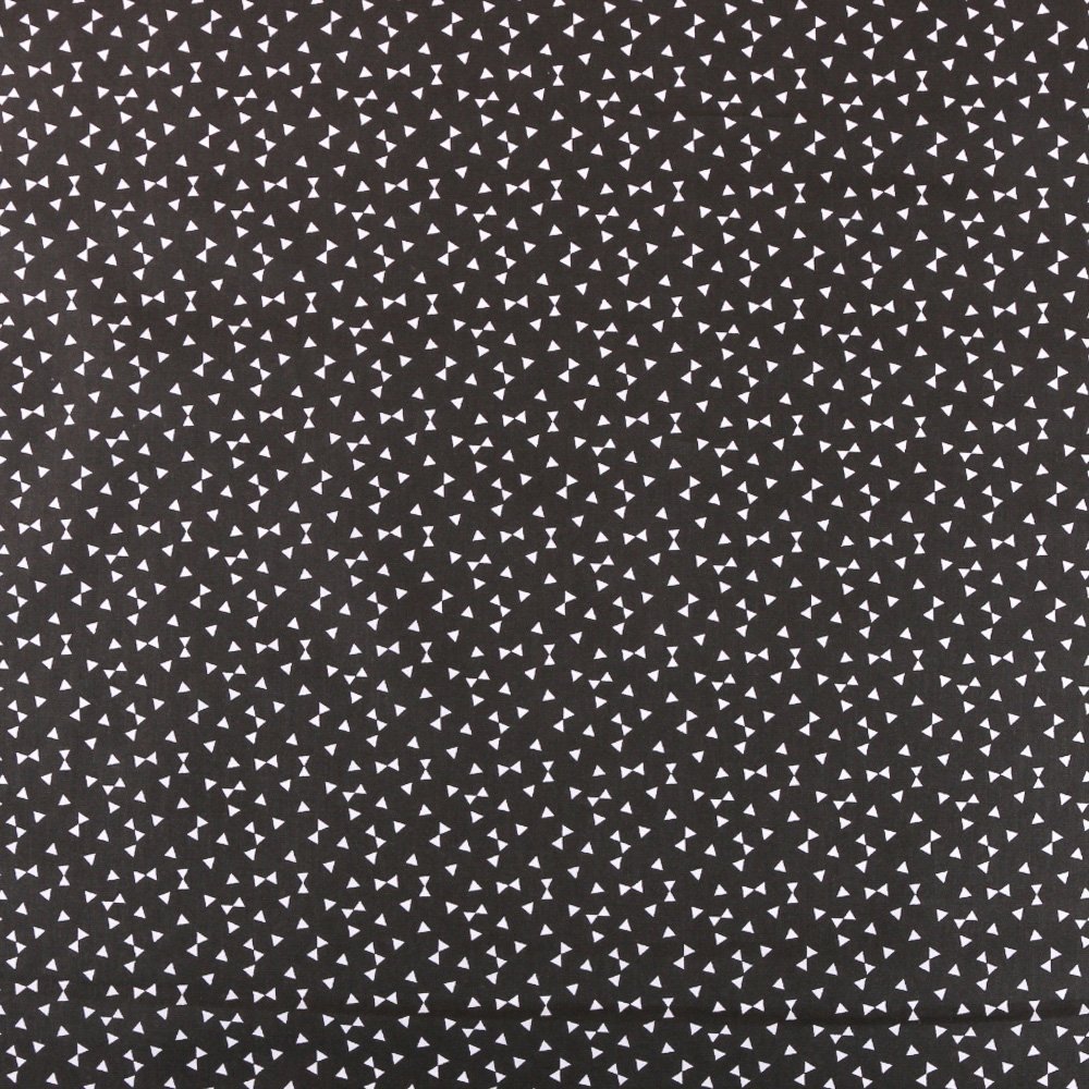 Tissu Coton Imprimé Arty Yozid Noir